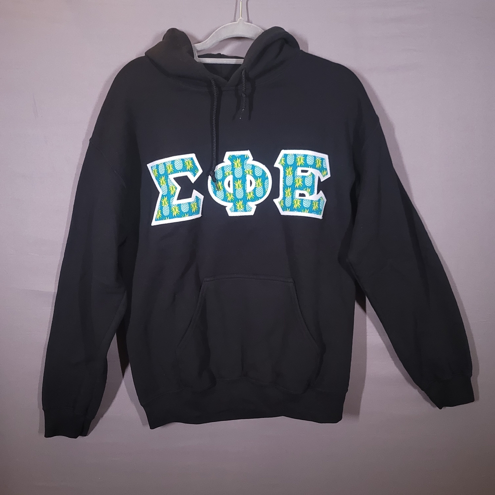 🔥 Sigma Phi Epsilon Hoodie ΣΦΕ Pineapple Letters | Greek Life Fraternity Sweats